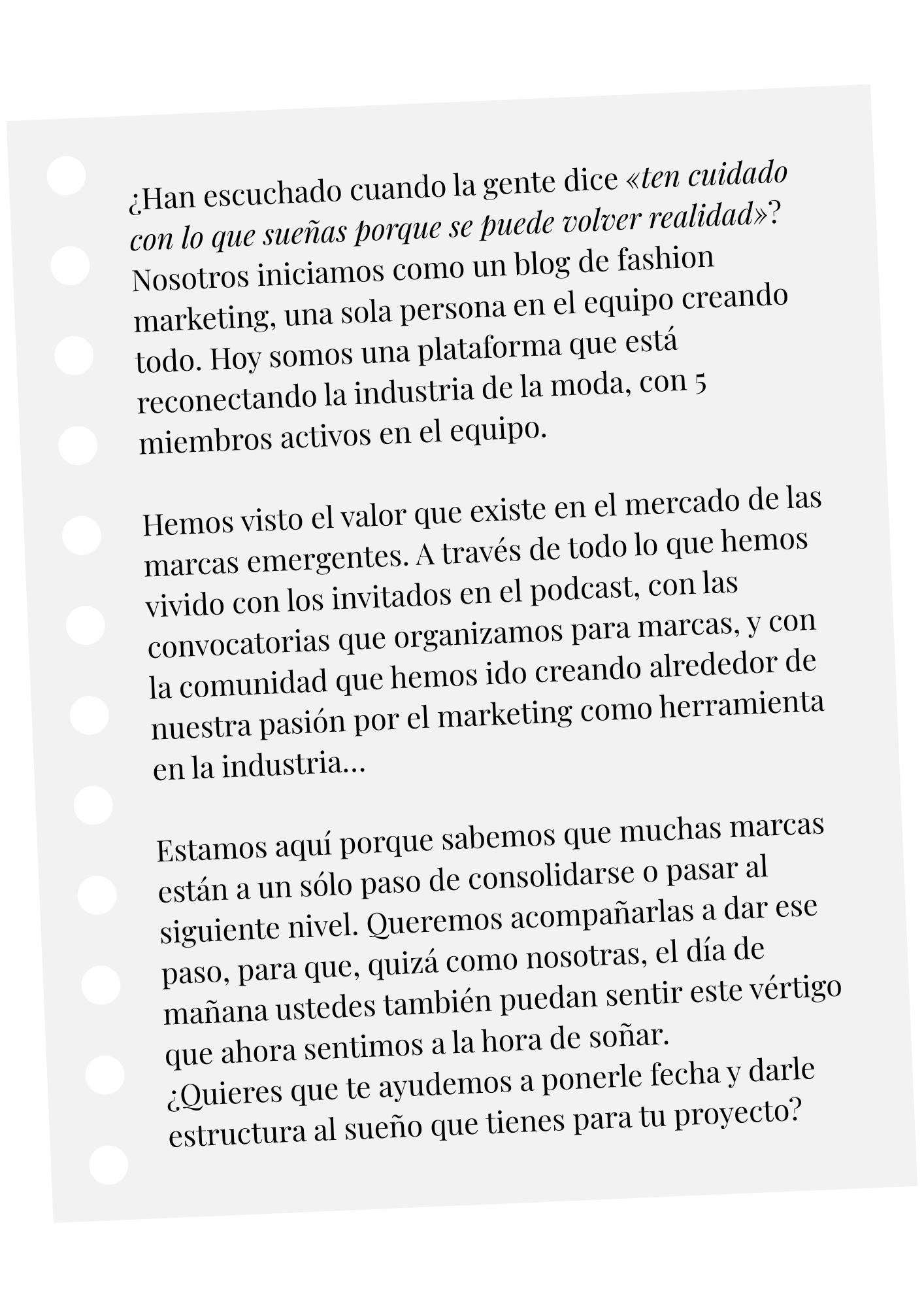 website nosotras